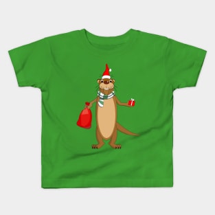 Ottermas - Christmas Otter Kids T-Shirt